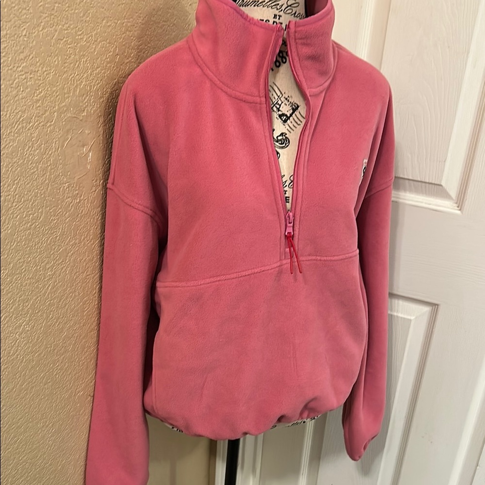 Old Navy Pink Oversized Polo Sweatshirt